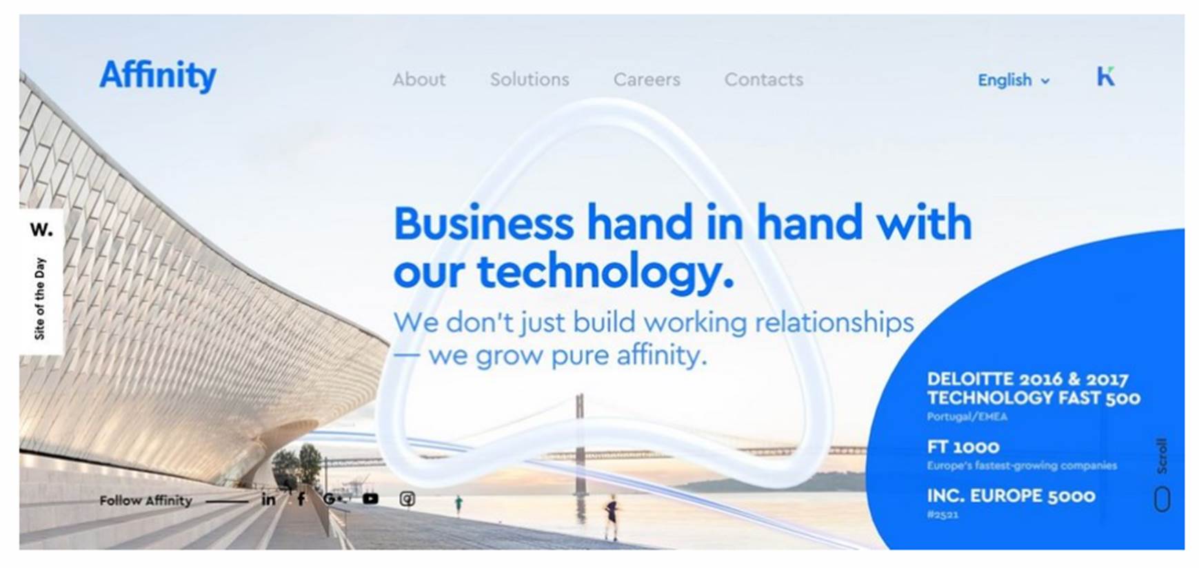 Удачный пример тонального контраста, где в одной части темный шрифт на светлом фоне, а на втором, наоборот, светлый шрифт на темном фоне.