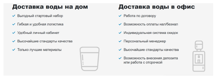 Кратко и емко о преимуществах услуги.