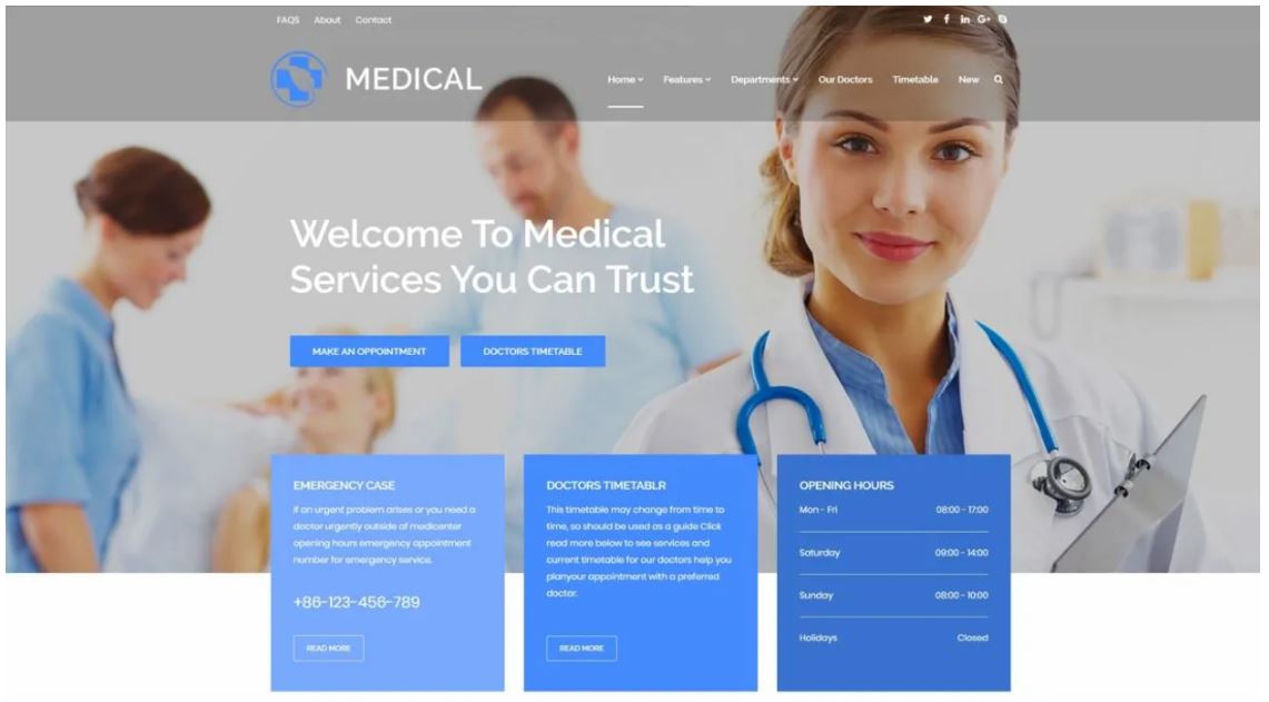 Шаблонный дизайн. Привычный и удобный.