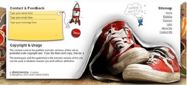 Яркие картинки - дополнительный элемент дизайна.