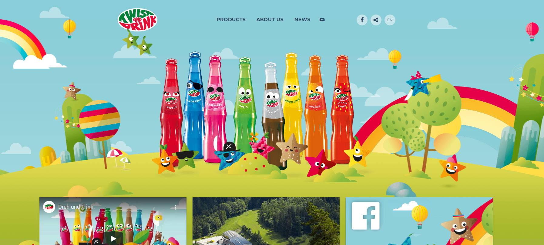 Twistanddrink - подмигивающие бутылки