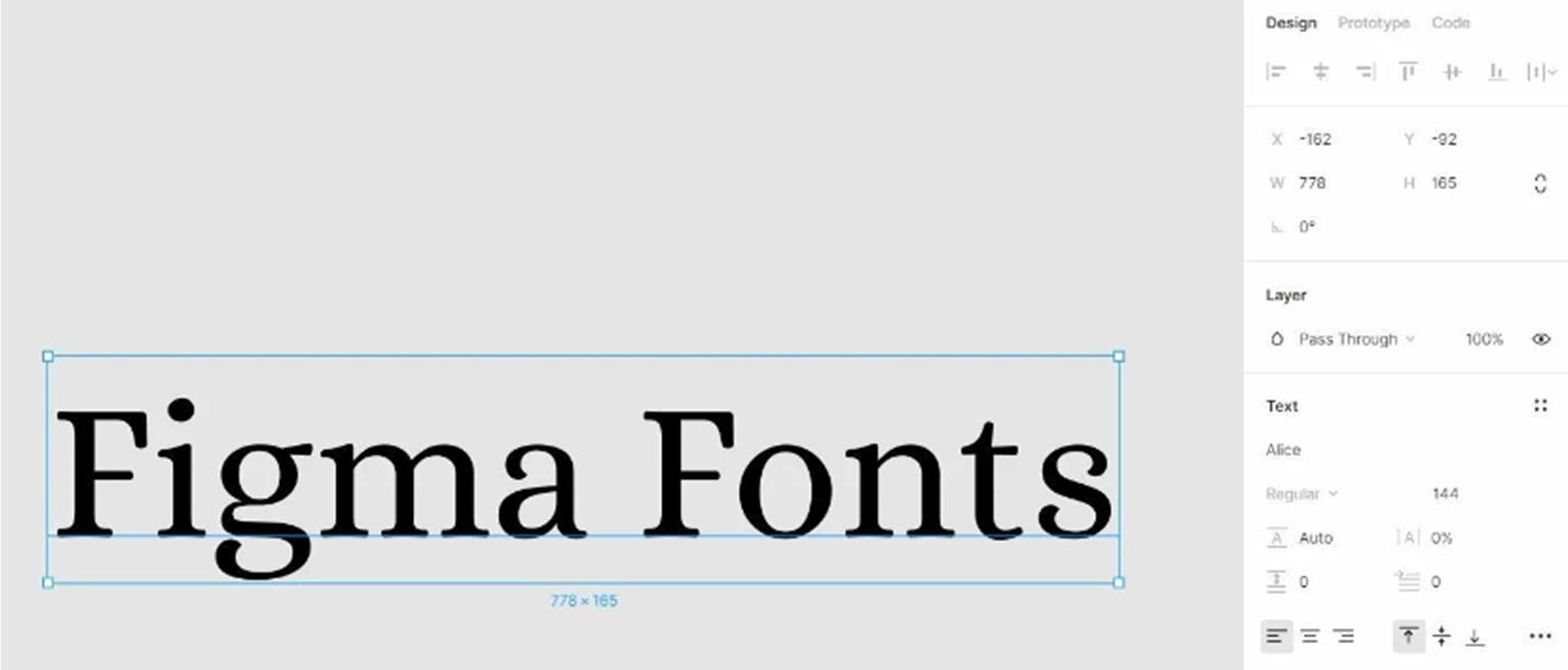 Интерфейс работы со шрифтами