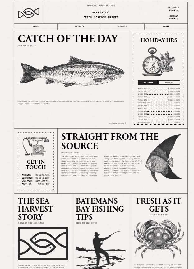 Пример удачной доминанты - рыба в центральной части, остальные объекты взгляд "выхватывает" постепенно и последовательно.