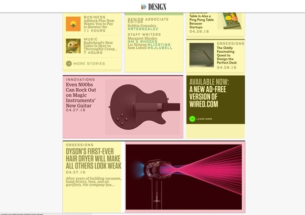 Трехколоночная сетка - асимметричная, поэтому при ее применении следует разумно находить баланс между элементами.