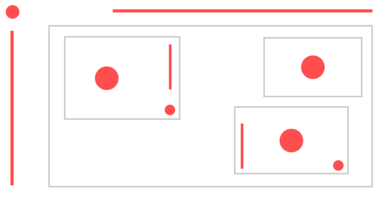 Схема якорей из примера на рисунке выше.